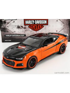   Maisto - Chevrolet Camaro Zl1 Custom Harley Davidson 2017 Orange Black