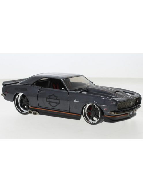 Maisto - Maisto, Chevrolet Camaro Z28, dunkelgrau, 1968, Harley-Davidson, 1:24