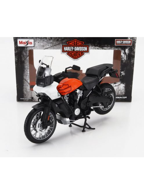 Maisto - HARLEY DAVIDSON PAN AMERICA 1250 2021 WHITE ORANGE BLACK