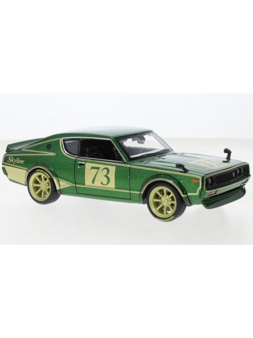 Maisto - Nissan Skyline 2000 GTR (KPGC110) Tokyo Mod, grün/Dekor, 1973, 1:24