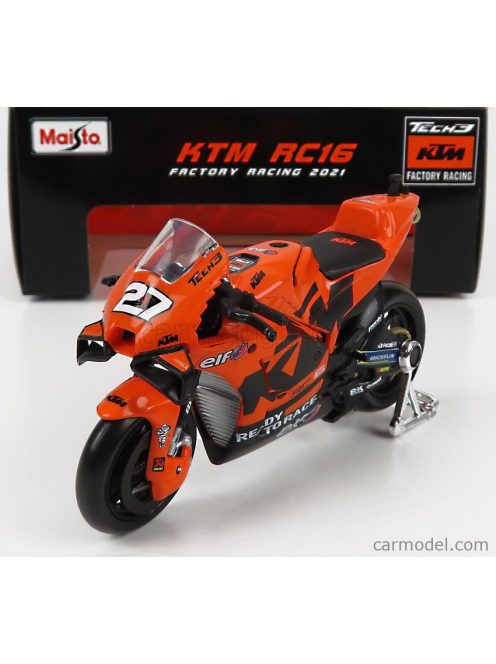 Maisto - Ktm Rc16 Tech3 Ktm Factory Racing Team N 27 Motogp 2021 Iker Lecuona Orange Black