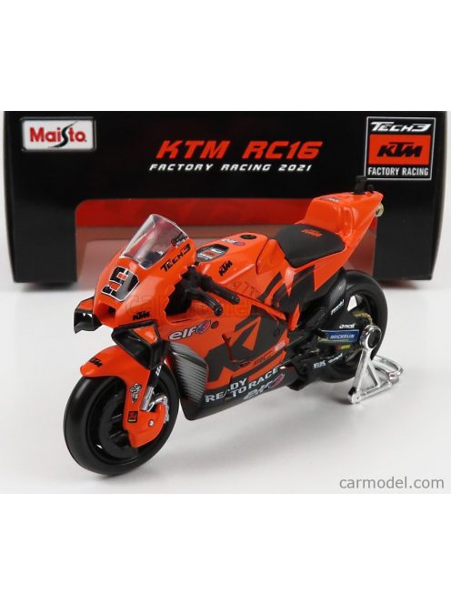 Maisto - Ktm Rc16 Tech3 Ktm Factory Racing Team N 9 Motogp 2021 Danilo Petrucci Orange Black