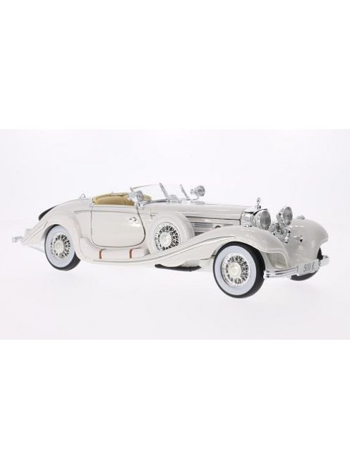 Maisto - Mercedes 500 K Typ Spezial-Roadster, weiss, 1936, Maharadjah, 1:18