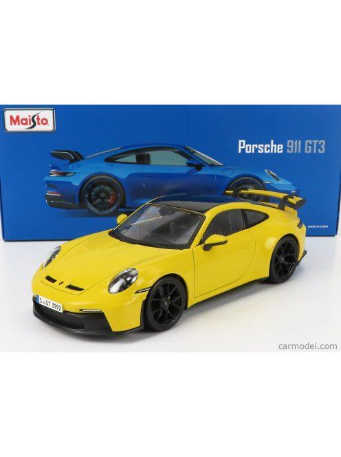 Maisto - Porsche 911 992 Gt3 Coupe 2022 - Exclusive Carmodel Yellow