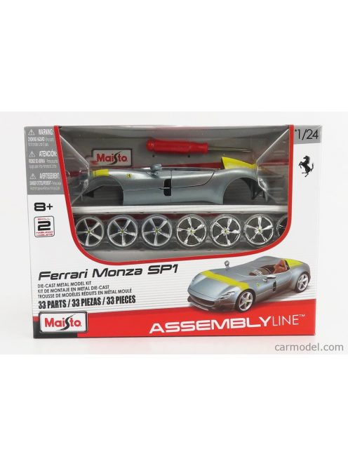 Maisto - Ferrari Monza Sp1 Spider 2019 Silver Yellow