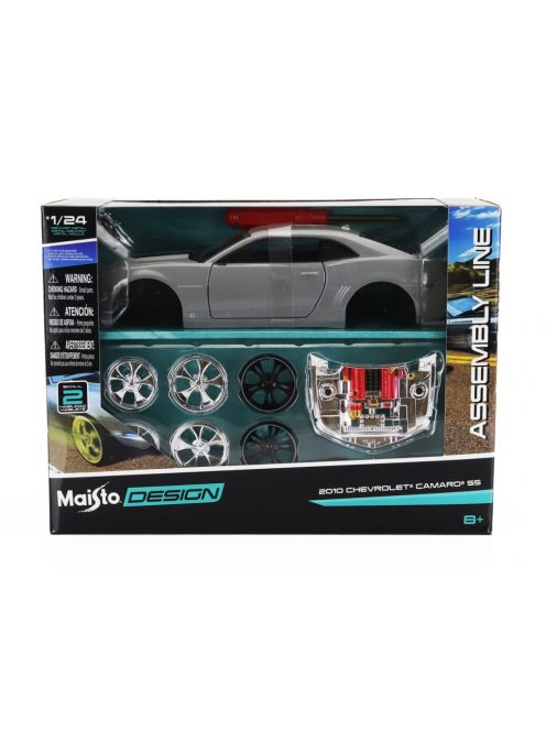 Maisto - CHEVROLET CAMARO SS COUPE CUSTOM 2010 GREY BLACK