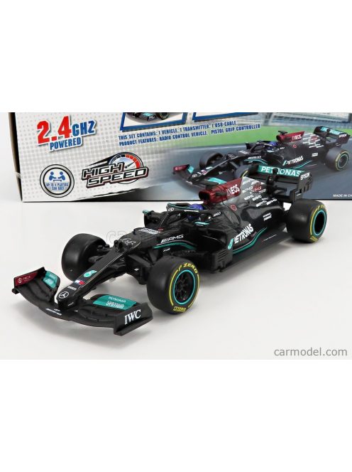 Maisto - Mercedes Gp F1 W12 Mercedes M12 Eq Power+ Team Amg Petronas Motorsport Formula One N 44 Season 2021 Lewis Hamilton Black Green