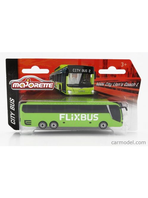 Majorette - Man City Lion'S Coach L Autobus Flixbus 3-Assi 2018 Light Green