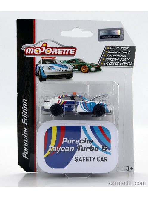 Majorette - Porsche Taycan Turbo S Safety Car 2019 White Blue