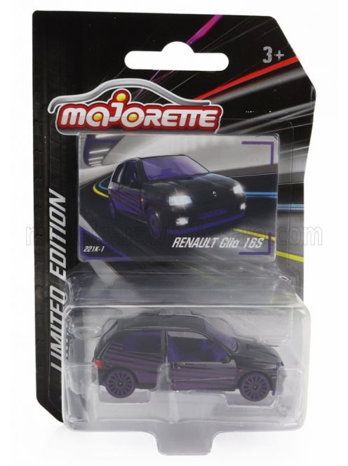 Majorette - RENAULT CLIO 16V 1997 BLACK PURPLE