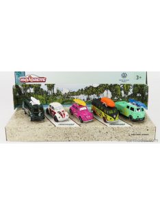   Majorette - Volkswagen Set Assortment 5 Cars Pieces Beetle - T1 Various