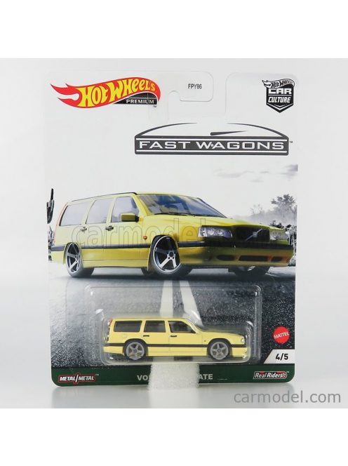 Mattel Hot Wheels - Volvo 850 T5-R Estate Sw Station Wagon 1995 Yellow