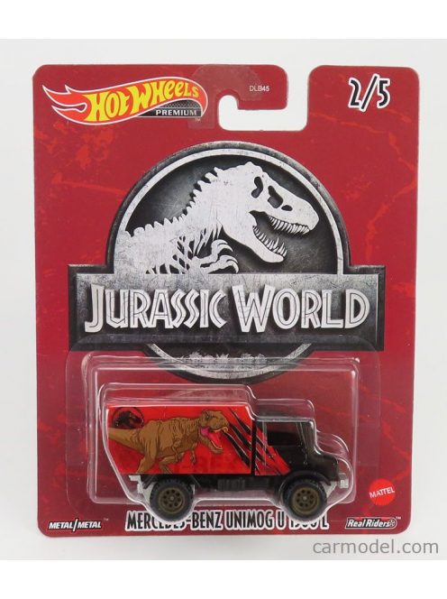 Mattel Hot Wheels - Mercedes Benz Unimog U1300L Truck - Jurassic World Black Red