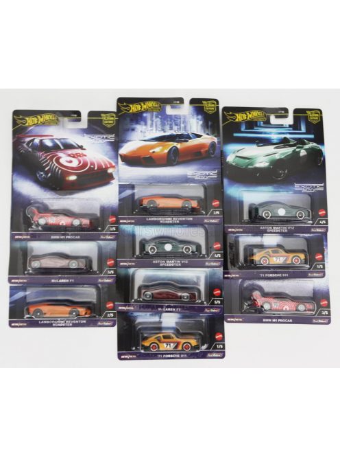 Mattel Hot Wheels - PORSCHE SET ASSORTMENT 10 PIECES EXOTIC ENVY VARIOUS