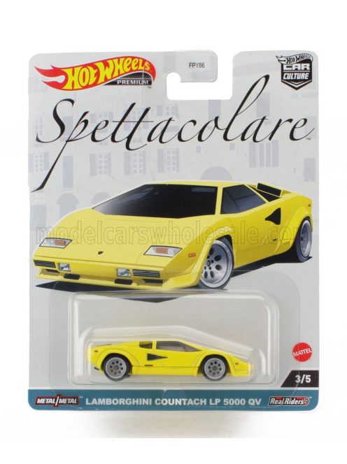 Mattel Hot Wheels - LAMBORGHINI COUNTACH LP5000 QV 1982 YELLOW