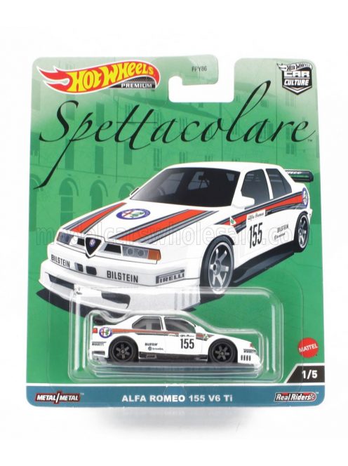 Mattel Hot Wheels - ALFA ROMEO 155 V6 TI N 155 RACING 1993 WHITE