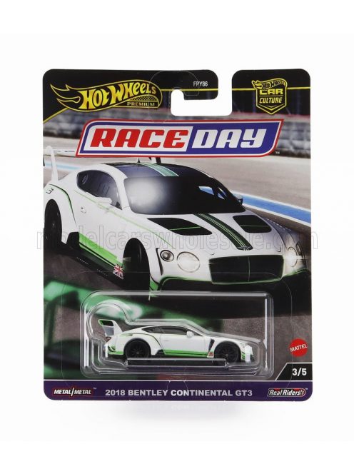 Mattel Hot Wheels - BENTLEY CONTINENTAL GT3 2018 WHITE GREEN