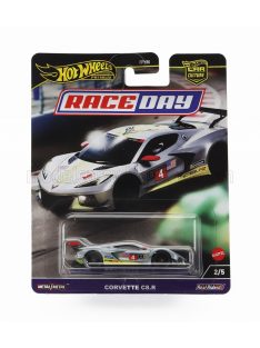   Mattel Hot Wheels - CHEVROLET CORVETTE C8.R 5.5L V8 TEAM CORVETTE RACING N 4 24h DAYTONA 2020 M.FASSLER - O.GAVIN - T.MILNER SILVER YELLOW