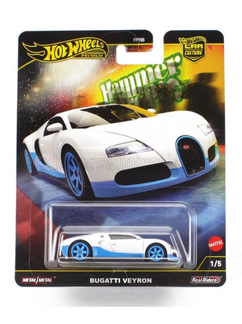 Mattel Hot Wheels - BUGATTI VEYRON 2009 WHITE LIGHT BLUE