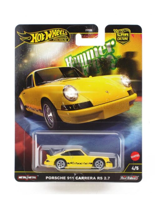 Mattel Hot Wheels - PORSCHE 911 CARRERA RS 2.7 COUPE 1973 YELLOW BLACK