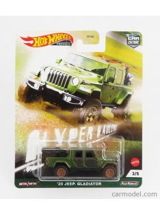   Mattel Hot Wheels - Jeep Gladiator Pick-Up Hyper Haulers With Motorcycle 2020 Green Met