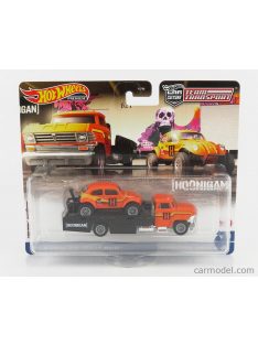   Mattel Hot Wheels - Volkswagen Horizon Truck With Baja Beetle 1955 Orange Black