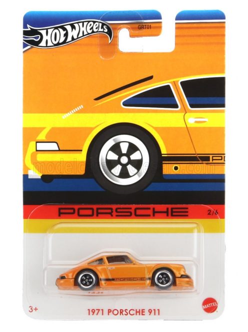 Mattel Hot Wheels - PORSCHE 911 COUPE 1971 ORANGE MET