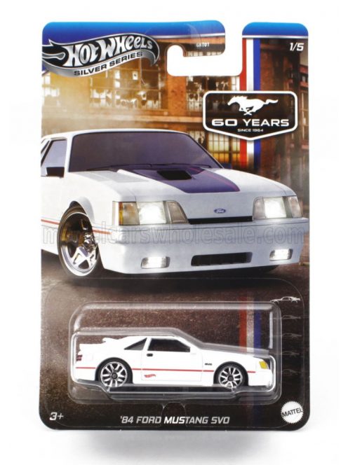 Mattel Hot Wheels - FORD USA MUSTANG SVO COUPE 1984 WHITE