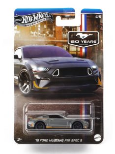   Mattel Hot Wheels - FORD USA MUSTANG ATA SPEC 5 COUPE 2018 GREY MET YELLOW