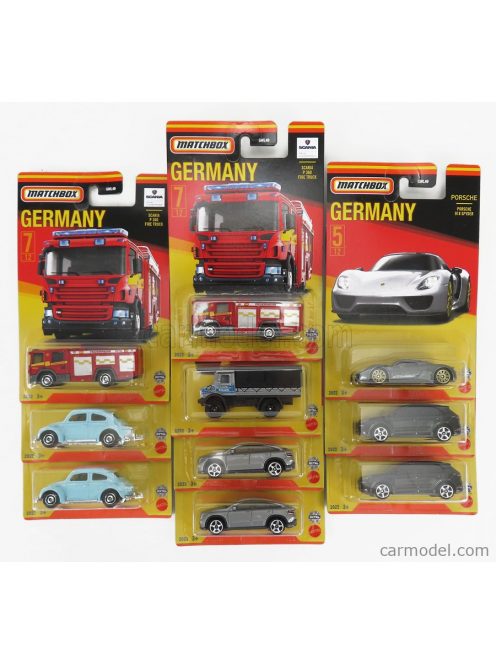 Matchbox - Porsche Set Assortment 10 Germany Cars Pieces Various