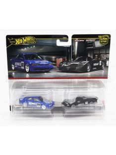   Mattel Hot Wheels - NISSAN SET 2X PRIMERA N 68 RACING + R390 GT1 N 23 RACING 1998 BLUE BLACK