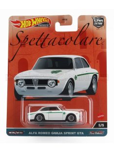   Mattel Hot Wheels - ALFA ROMEO GIULIA SPRINT GTA 1965 WHITE GREEN