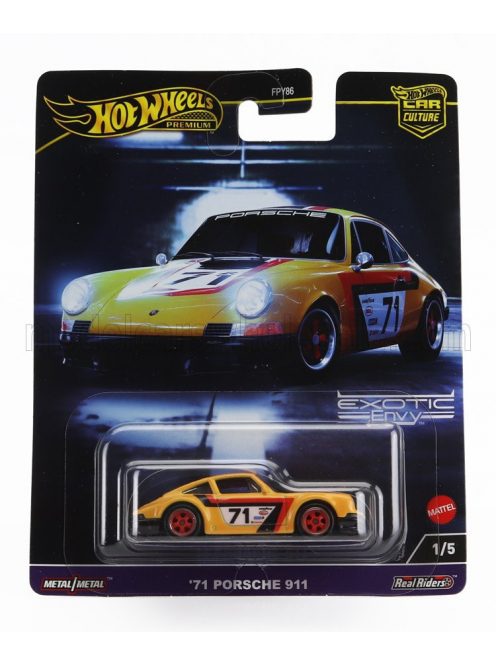 Mattel Hot Wheels - PORSCHE 911 901 N 71 RACING 1971 YELLOW