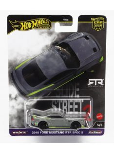   Mattel Hot Wheels - FORD USA MUSTANG RTR SPEC 5 COUPE 2018 GREY YELLOW