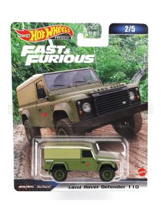   Mattel Hot Wheels - LAND ROVER DEFENDER 110 1999 - FAST & FURIOUS MILITARY GREEN