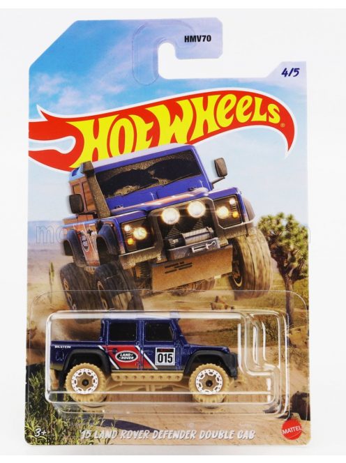 Mattel Hot Wheels - LAND ROVER DEFENDER DOUBLE CABINE PICK-UP N 015 BAJA 2015 BLUE