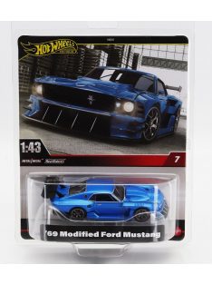   Mattel Hot Wheels - FORD USA MUSTANG MODIFIED COUPE 1969 - BLISTER BOX BLUE MET