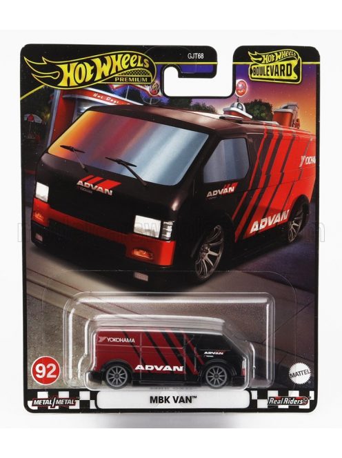 Mattel Hot Wheels - MBK VAN CUSTOM ADVAN 2010 BLACK RED