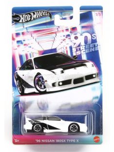 Mattel Hot Wheels - NISSAN 180SX TYPE X 1996 WHITE BLACK