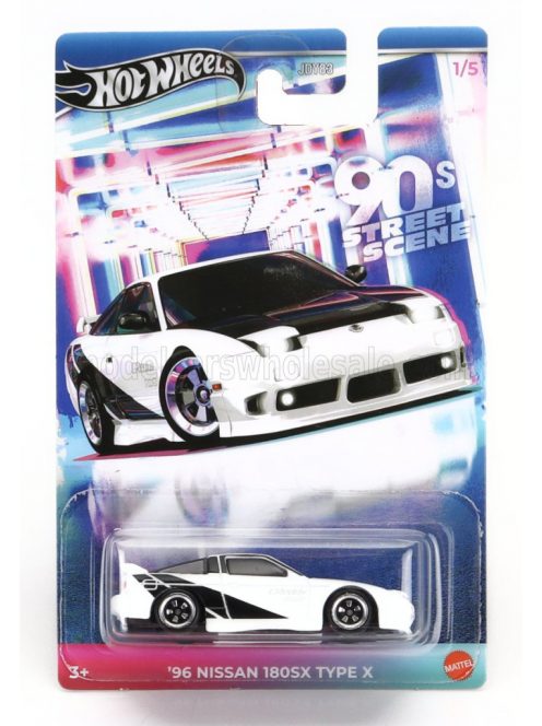 Mattel Hot Wheels - NISSAN 180SX TYPE X 1996 WHITE BLACK