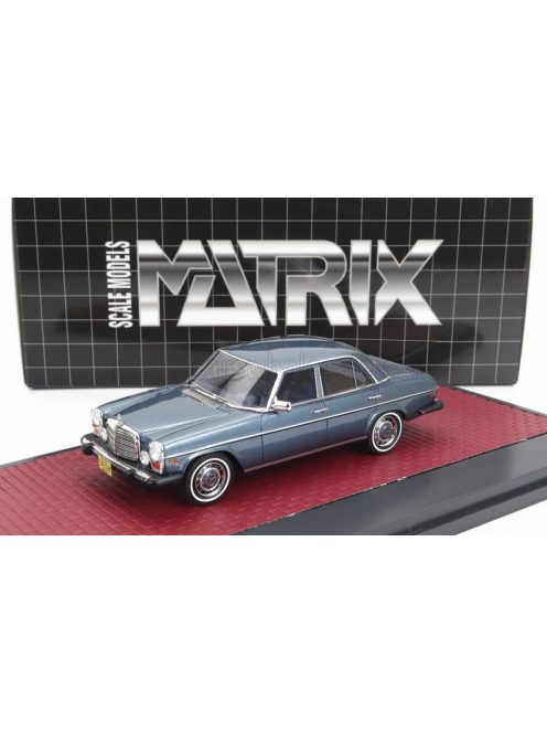 Matrix Scale Models - MERCEDES BENZ 300D (W115) USA VERSION 1976 BLUE MET