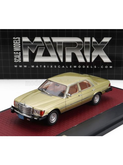 Matrix Scale Models - MERCEDES BENZ S-CLASS 300SD TURBODIESEL (W116) USA VERSION 1977 GOLD MET