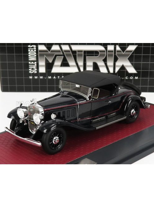 Matrix Scale Models - CADILLAC 452A V16 ROADSTER FLEETWOOD CLOSED 1930 BLACK