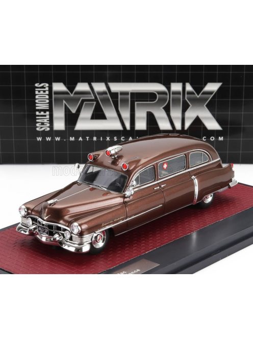 Matrix Scale Models - CADILLAC SUPERIOR AMBULANCE 1951 BROWN MET