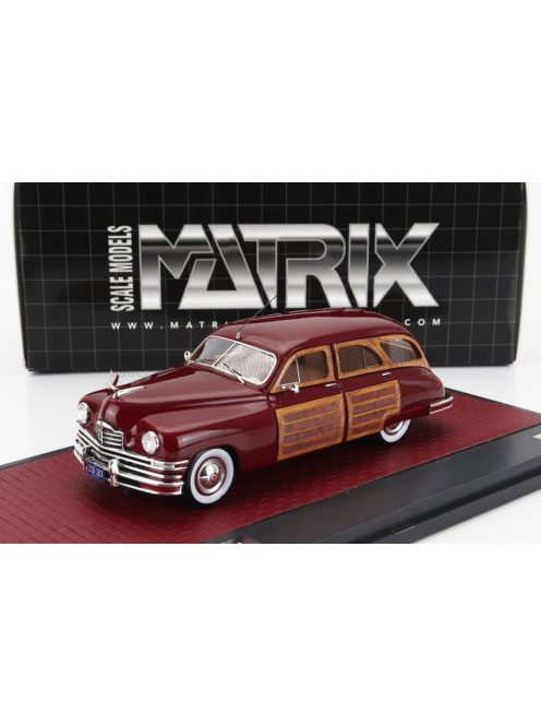 Matrix Scale Models - PACKARD 8 EIGHT STATION SEDAN 1948  RED WOOD