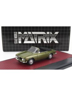   Matrix Scale Models - ALFA ROMEO GIULIA GTC CABRIOLET OPEN 1964 GREEN MET