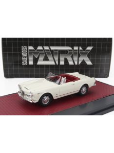   Matrix Scale Models - ALFA ROMEO 2600 SPIDER CABRIOLET OPEN 1962 WHITE