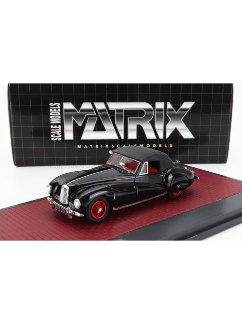 Matrix Scale Models - ASTON MARTIN 2-L SPORTS SPIDER CABRIOLET CLOSED 1949 BLACK