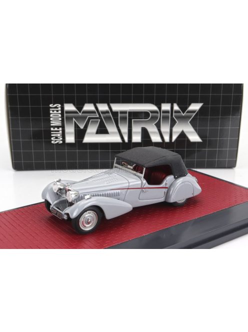 Matrix Scale Models - BUGATTI T57SC ROADSTER VANDEN PLAS CLOSED 1938 GREY BLACK