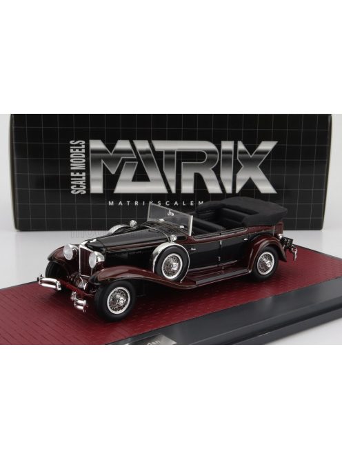 Matrix Scale Models - CORD L-29 PHAETON SEDAN CABRIOLET OPEN 1931 BLACK RED